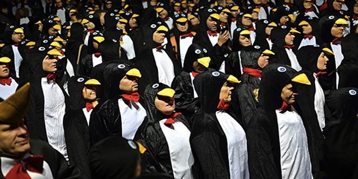 Largest Gathering Dressed Up Like A Penguin