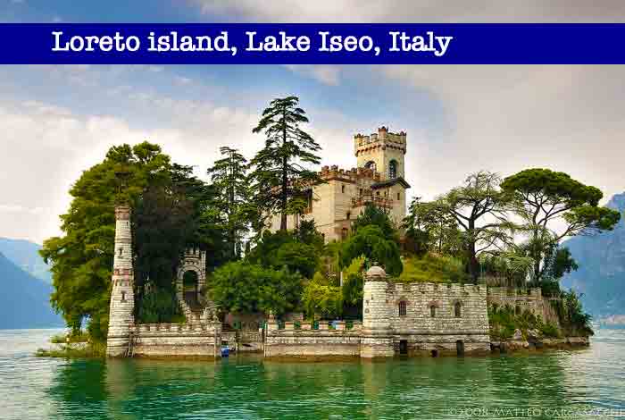 Loreto island, Lake Iseo, Italy