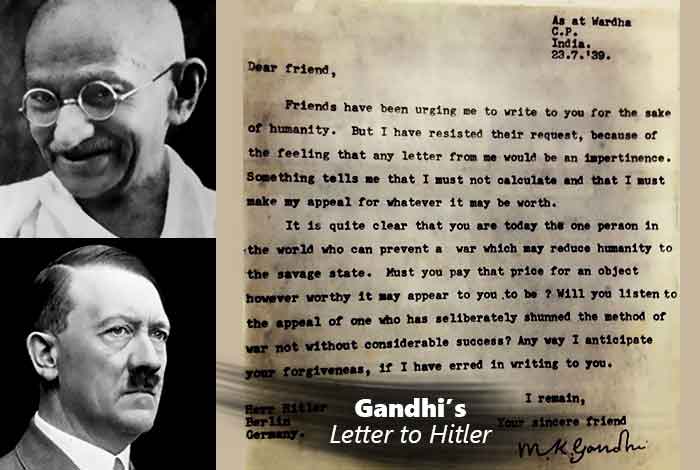 Gandhi's letter to Hitler