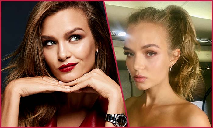 Josephine-Skriver with and without makeup