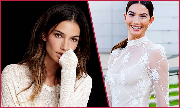 Lily-Aldridge with and without makeup